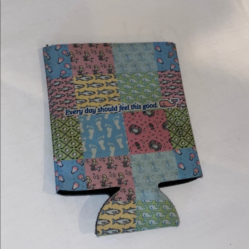 Vineyard Vines Plaid Multicolored Coozie FAST SHIP